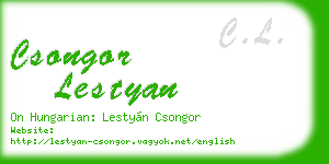 csongor lestyan business card